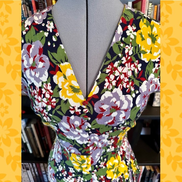 Trashy Diva Sadie Ruffle Dress in Victory Floral size 6 - Picture 4 of 4